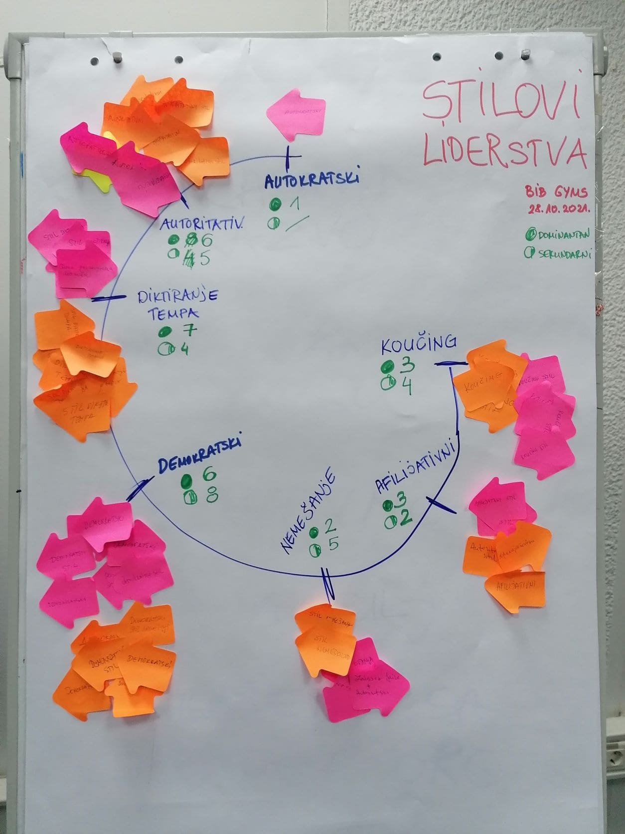Participants leadership styles